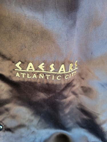 Chaqueta de Bombardero Satén Bordada Dorada Caesars De Colección Unisex Grande Casino EE. UU. - Imagen 5 de 9