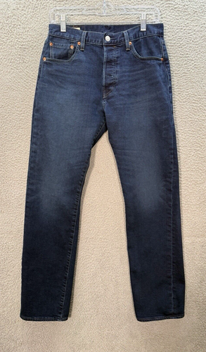 Levis 501 Jeans Herren 30x32 Blau Premium Button Fly Big E Workwear Grunge Skater