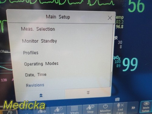 2010 Philips M8002A MP30 Monitor W/ M3001A Module Masimo & Patient Leads ~31457 - Picture 11 of 24