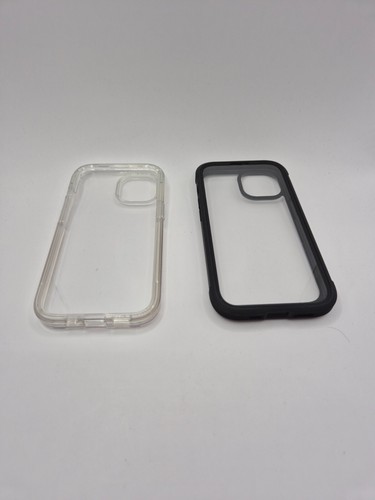 2 coques Iphone 15 6,1 pouces noir et transparents Miracase neuf - Afbeelding 1 van 7