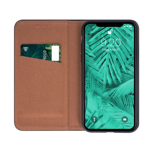 Cuir Véritable Étui pour Portable Livre Rabattable Pochette de Protection Housse - Photo 20/247