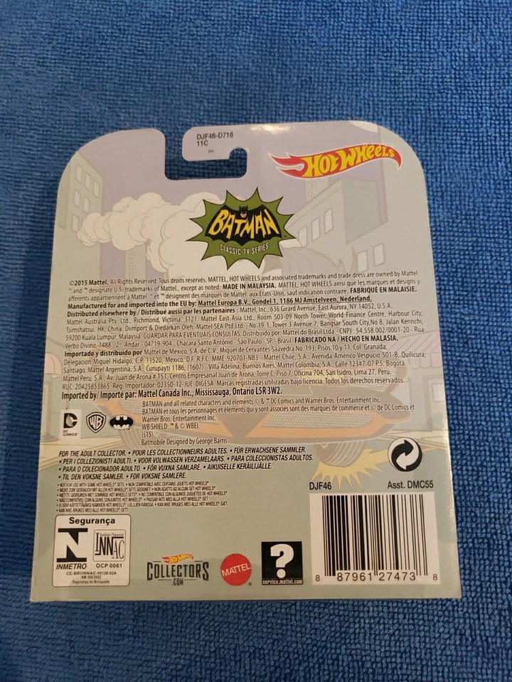 Hot Wheels Batman Classic TV Series - TV Series Batmobile ( Protector Included) - Image 2 of 4