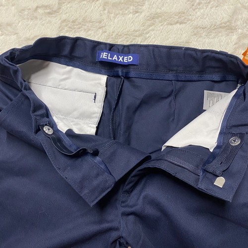 French Toast Chino Pant Boy's 16 Blue Mid-Rise Flat Front Relaxed Fit Polyester - Picture 4 of 14
