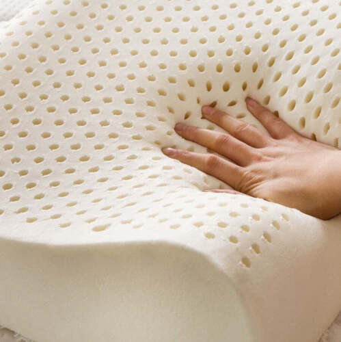 Contour Latex Pillow Natural Medical Rubber Healthy Furniture Bedrooms Relax - Picture 2 of 5