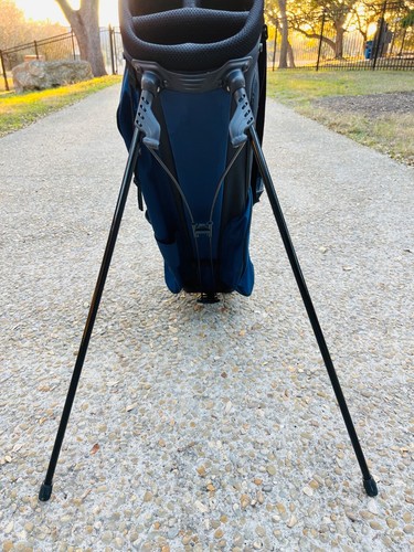 Cleveland Golf 4-Way Stand Bag w/Double Shoulder Strap Dark Blue/Black Golf Bag - Picture 11 of 21