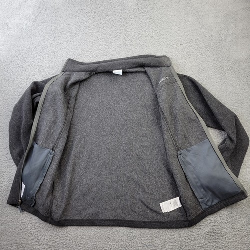 Columbia Fleece Jacket Boys XL (18/20) Gray Full Zip Pockets Long Sleeve - Picture 4 of 10