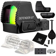 Vortex Optics Defender-ST Micro Red Dot Sight  with Free Hat Bundle