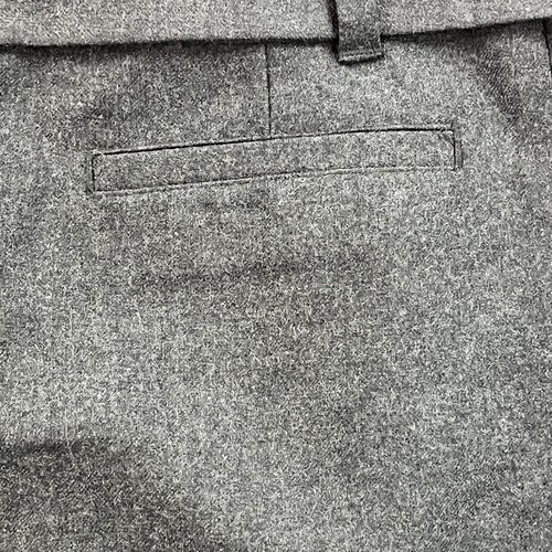 Banana Republic Women's Gray Wool Skirt size 10 Stretch Charcoal Belted - Picture 9 of 12