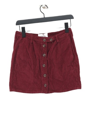 Jack Wills Damen Minirock UK 8 lila 100% Baumwolle kurz Mini