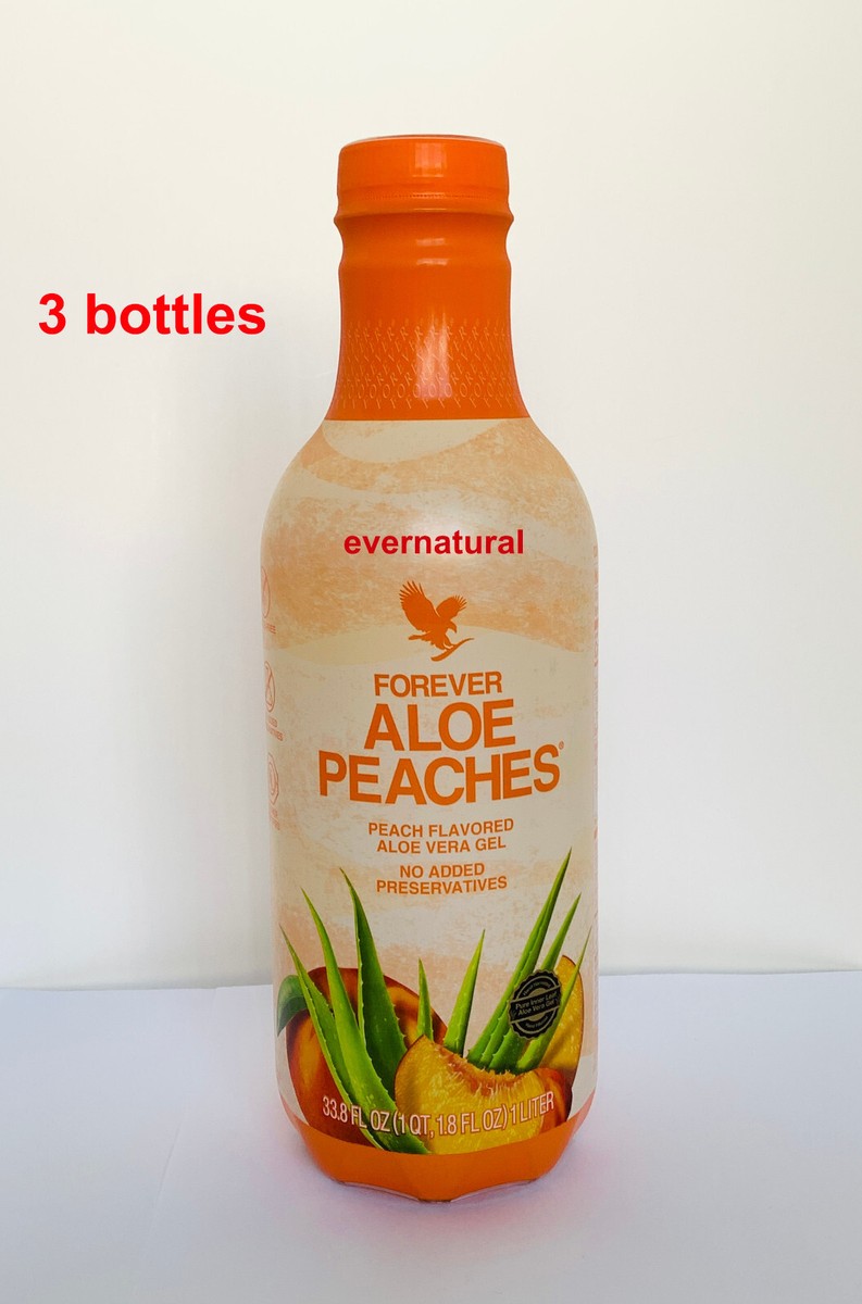 Lot of 3 NEW Forever Living Aloe Peaches 1L ea.($17.95 each) | eBay