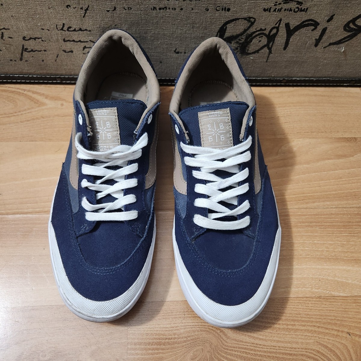 Vans Wafflecontrol Pro - Men\'s Sz 7.5 - Slate Blue Suede - Strap Low Skate Shoes Super Lowpro Shoe in Heritage Blue | Vans main image 3