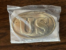 US Civil War Era Oval Replica Belt Buckle Plate Reproduction Soldier Infantry