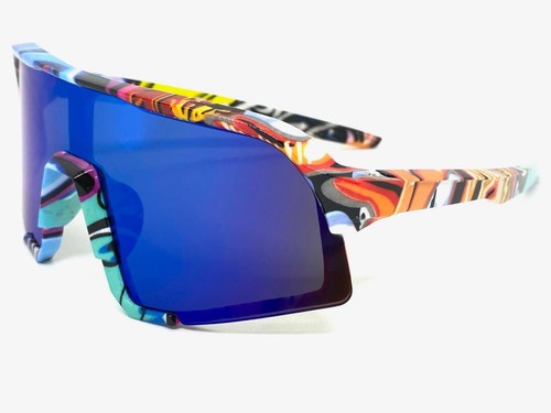 WHOLESALE LOT Kids Boys or Girls Sports Retro Wrap Shield SUN GLASSES 12 Pairs - Picture 18 of 24