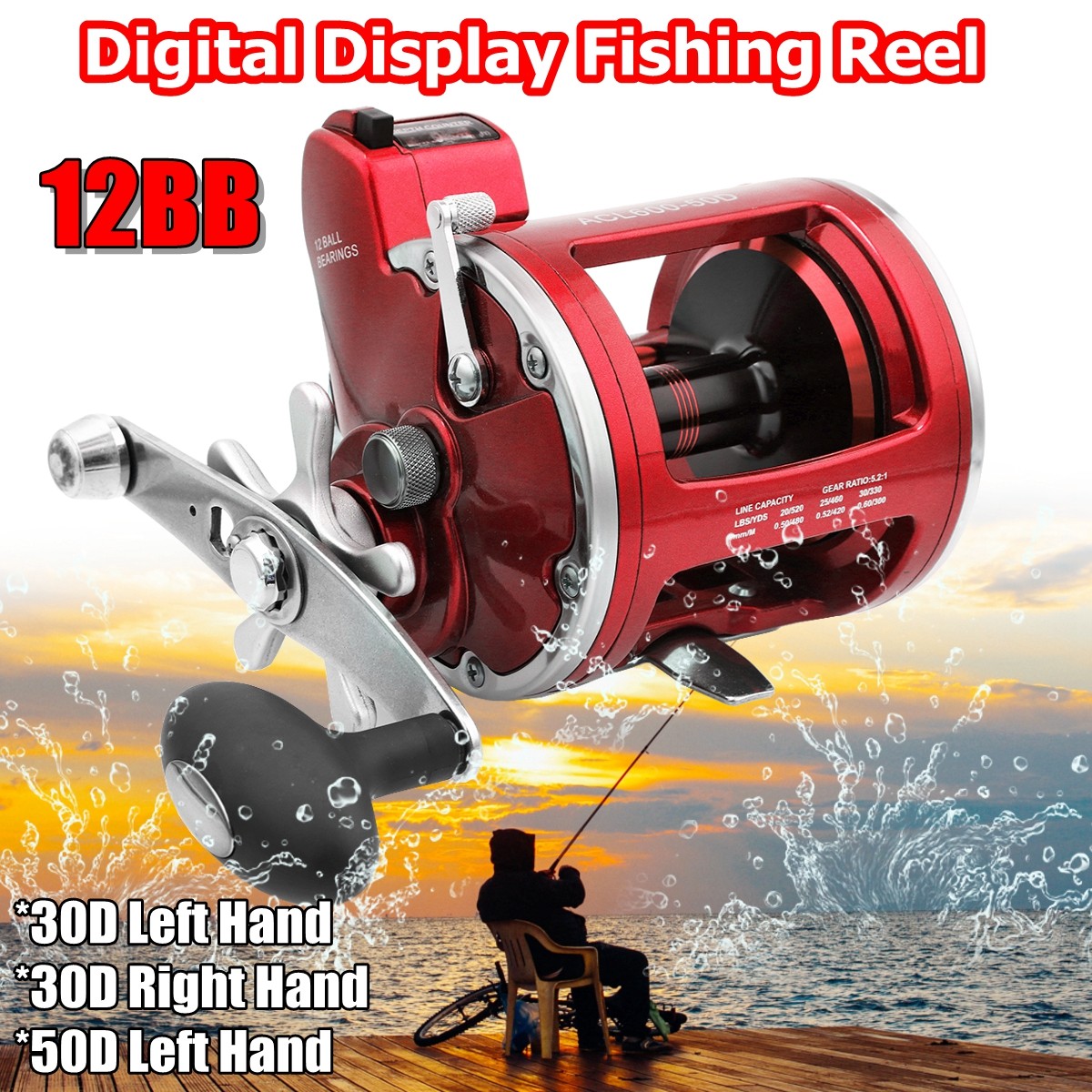 12BB Metal Spinning Fishing Reel Left Right Hand 5.2:1 Saltwater Freshwater 12BB Metal Spinning Fishing Reel Right Left Right Reel Hand 5.2:1 Saltwater Freshwater f49095