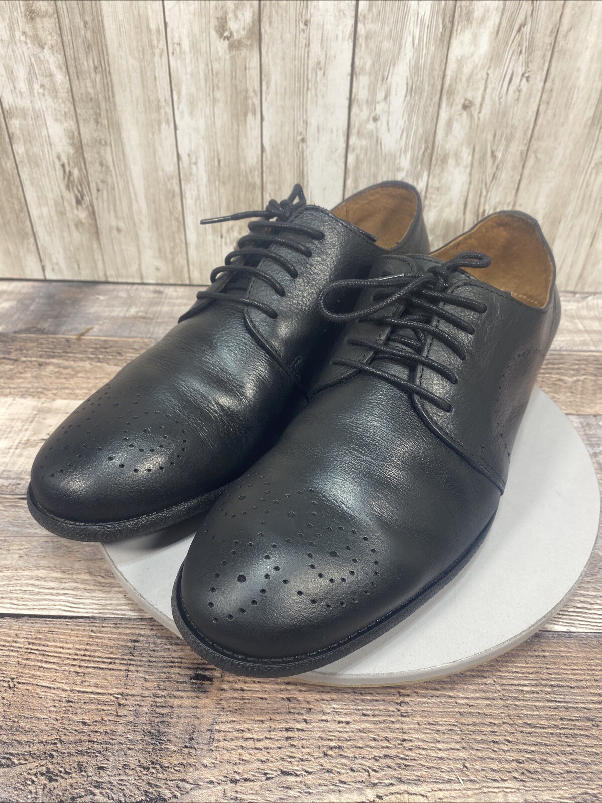 SAOLA Robert Wayne Utah scarpe eleganti da uomo in pelle nera Derby Brogue taglia 8 5 D
