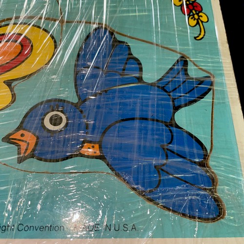 Vintage Wooden Childrens Playskool Things That Fly Puzzle - Picture 3 of 3