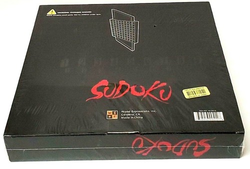 Wood Expressions Sudoku Board Game w/ Storage Drawers & 180 Numbered Tiles  NEW! - Picture 6 of 12