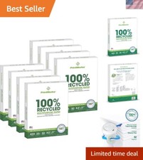 100% Recycled Multipurpose Paper, 20 lb, 3200 Sheets for Eco-Friendly Printing