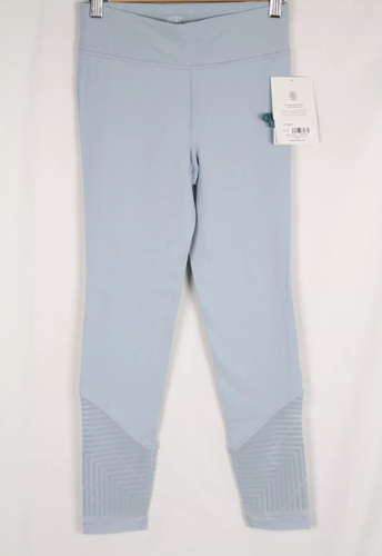 Athleta Girl High Rise Flocked Chit Chat Tight Large / 12 Blue 982104 - Picture 1 of 3