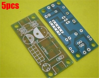 5-Pack L78XX / LM78XX PCB Board For LM7805, LM7812 Voltage Regulators - Fast Shipping