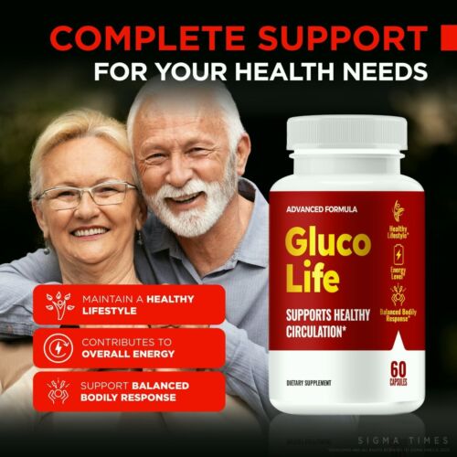 (2 Pack) Gluco Life Heart Health Pills, GlucoLife for Blood Support - Picture 4 of 8