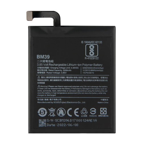 Original Replacement Phone Battery BM39 For Xiaomi mi6 mi 6 6MCE16 3350mAh - Picture 2 of 6