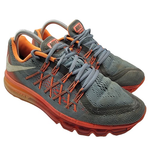 Nike Air Max Mens 8 Graphite Orange 2014 Sneaker Running Athletic Shoes - Picture 1 of 11