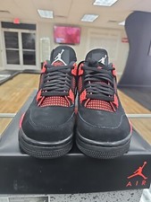 AIR JORDAN  4 RETRO "  RED THUNDER " SIZE 9.5 NEW IN HAND 