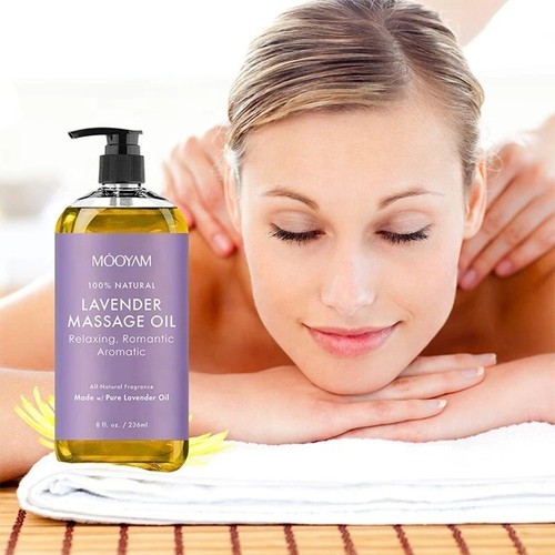 100 % pure lavande biologique naturelle relaxante anti-cellulite corps peau massage corps - Photo 1 sur 9