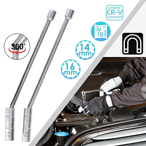 14+16mm Magnetic Thin Wall 3/8'' Drive Spark Plug Socket Sleeve Removal Tool UK - Picture 6 of 12