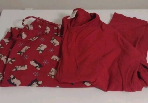 sleep sense pajamas for women 2 Piece Set Polar Bears Size L Read Description - Picture 10 of 10