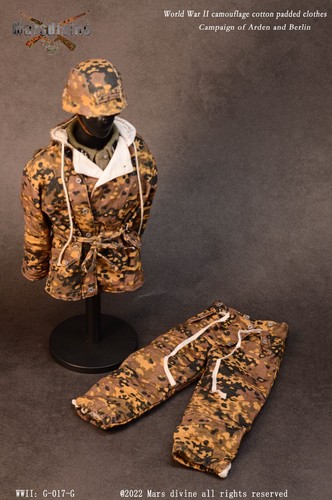 Marsdivine G017 G 1/6 WWII winter camouflage cotton-padded clothes series For 12