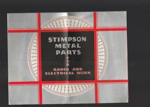 STIMSON METAL PARTS CATALOG FOR RADIO AND ELECTRICAL WORK - Picture 1 of 2