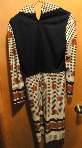 TRUE VINTAGE LESLIE FAY ORIGINAL WOMANS DRESS USA 1960'S ? HIPPY RETRO  - Picture 6 of 6