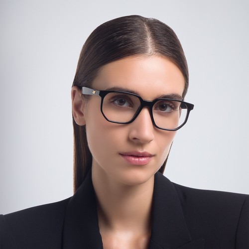 Bottega Veneta Women Eyeglasses Shiny Black Demo Square BV1097O 001 BRAND NEW - Picture 11 of 12