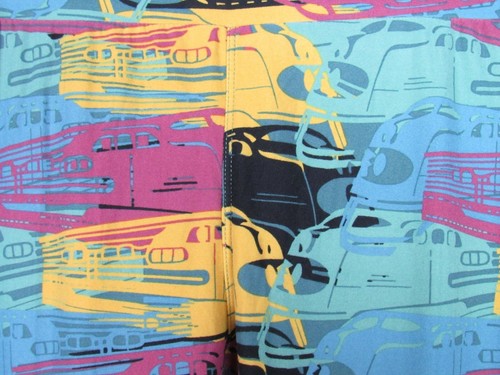 Lularoe Leggings Multi Color Trains Size One Size New - Picture 2 of 3