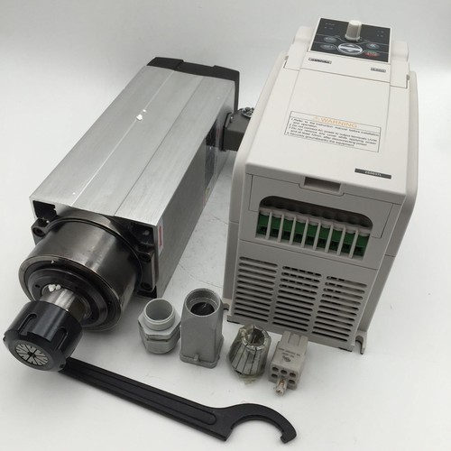 3,5 kW luftgekühlter ER25 Spindelmotor AC380V & 4KW VFD Inverter Kit CNC Holzbearbeitung - Bild 2 von 9