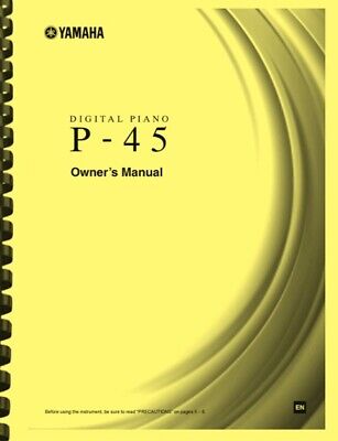 Yamaha P-45 Digital Piano OWNER'S MANUAL | eBay