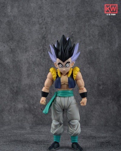 S.H.Figuarts Gotenks Base Form Custom Hair Headsculpt K. W. STUDIO lot fodder - Picture 2 of 11