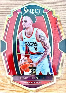 Gary Trent Jr. /175 RC 2018/19 Panini Select MAROON DIE-CUT PRIZM #163 Rookie SP