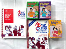 Basic Course in American Sign Language + Student Study Guide + 3 sets of Cards