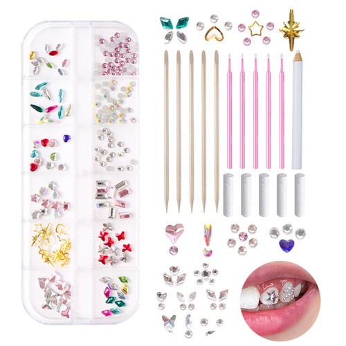 Tooth Gem Kit Tooth Jewelry Kit DIY Fashionable Tooth Ornaments Artif For Women