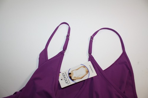 NEW JOCKEY microfiber stretch CAMISOLE 2051 lined front GRAPE PURPLE M READ DESC - Picture 5 of 6