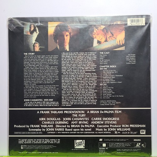 The fury laserdisc LD laser disc - Picture 2 of 2