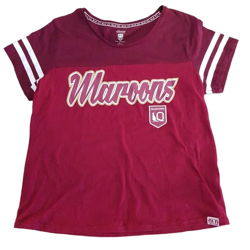Authentic State of Origin QLD Maroons T-Shirt Kids Size 16 - Picture 2 of 4