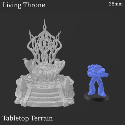 Living Throne - Elven Terrain - Fantasy Tabletop Terrain - Picture 10 of 10