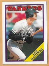 DON MATTINGLY NEW YORK YANKEES #300 - TOPPS NM-MT 1988