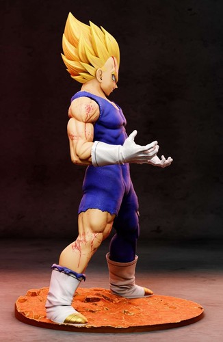 vegeta majin dragon ball z figura en resina, pintada a mano, 300mm numero serie - Imagen 5 de 5