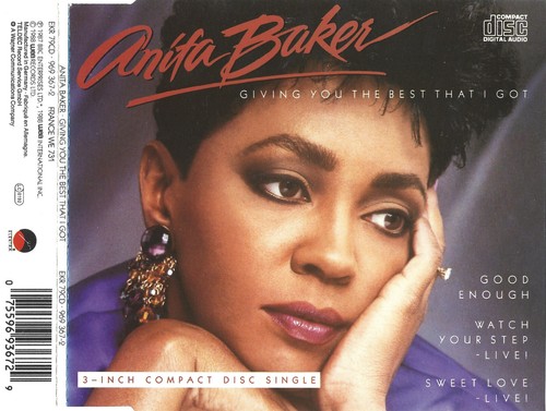 Anita Baker – Giving You The Best That I Got - 4 Track Mini 3" CD Single EKR 79C - Picture 3 of 5