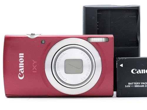 Canon IXY 200 PowerShot ELPH 185 Red 20.0MP 8x Compact Digital Camera from Japan - Picture 1 of 14